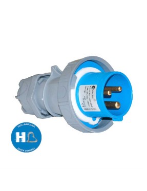 Tp Electric 3021-301-0900 3X16A CEE Norm Düz Fiş Hızlı Bağlantı IP67