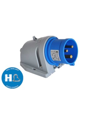 Tp Electric 3020-312-0900 3X16A CEE Norm Duvar Fişi Hızlı Bağlantı IP44
