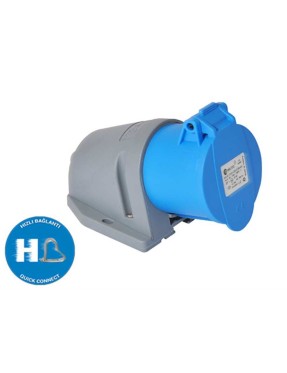Tp Electric 3020-307-0900 3X16A CEE Norm Duvar Prizi Hızlı Bağlantı IP44