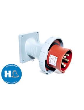 Tp Electric 3008-318-1600 5X32A CEE Norm Eğik Makine Fişi 85X85 Hızlı Bağlantı IP67