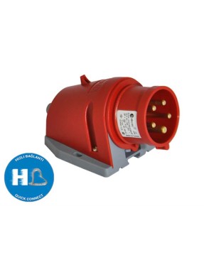 Tp Electric 3007-312-1600 5X32A CEE Norm Duvar Fişi Hızlı Bağlantı IP44