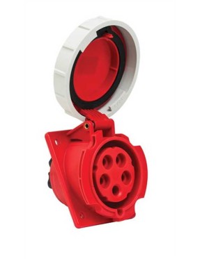 Mete Enerji 406523V 5X32A IP67 Makine Prizi Eğik Gövdeli Vidalı Bağlantı 380-415 V