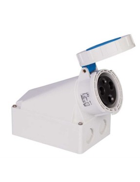 Mete Enerji T1103407 3X63A IP67 Duvar Prizi -Eğik Gövdeli-220 V