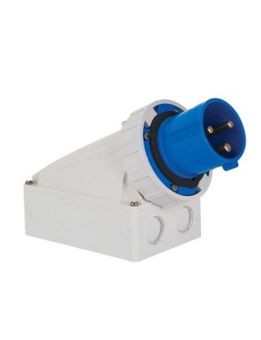 Mete Enerji T24556 3X63A IP67 Duvar Fişi -Eğik Gövdeli-220 V