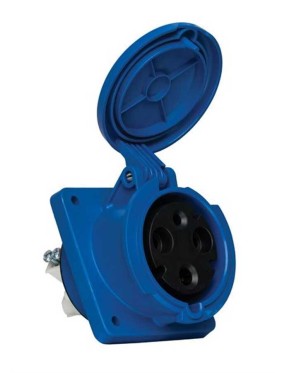 Mete Enerji 406525 3X63A IP44 Makine Prizi Eğik Gövdeli 220 V
