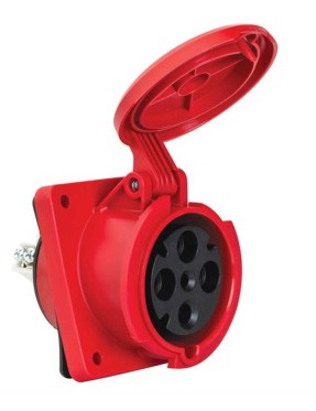 Mete Enerji 406529 4X63A IP44 Makine Prizi Eğik Gövdeli 380-415 V