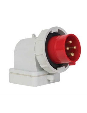 Mete Enerji T24530V 4X32A IP67 Duvar Fişi -Eğik Gövdeli -Vidalı Bağlantı 380-415 V