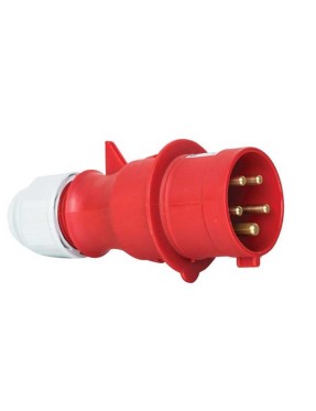 Mete Enerji T2148V 5X32A IP44 Düz Fiş Vidalı Bağlantı 380-415 V