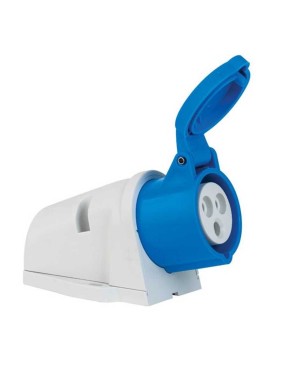 Mete Enerji T11895 3X16A IP44 Duvar Prizi Eğik Gövdeli 220 V