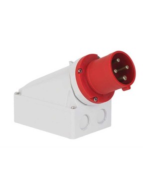 Mete Enerji T24338 4X63A IP44 Duvar Fişi Eğik Gövdeli 380-415 V