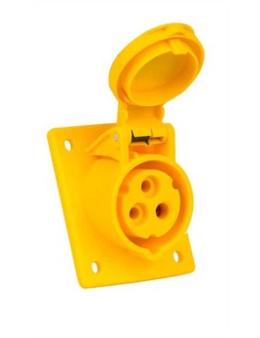 Mete Enerji 406541V 3X16A IP44 Makine Prizi Eğik Gövdeli 110V 4H Vidalı 110 V