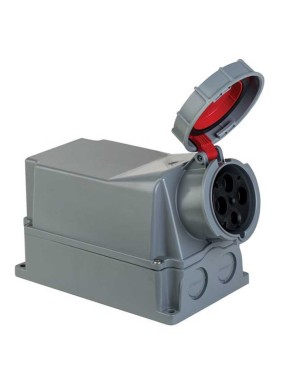 Mete Enerji 406625 4X125A IP67 Duvar Prizi Eğik Gövdeli 380-415 V