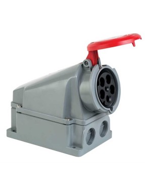 Mete Enerji 406623 5X63A IP44 Duvar Prizi -Eğik Gövdeli-380-415 V