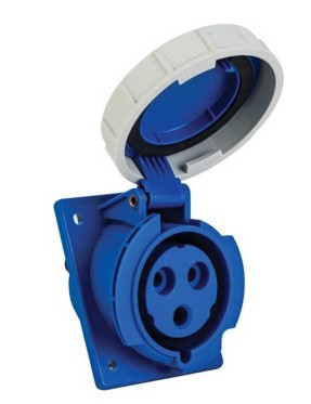 Mete Enerji 406515V 3X32A IP67 Makine Prizi Eğik Gövdeli Vidalı Bağlantı 220 V