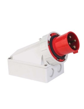 Mete Enerji T24545 4X63A IP67 Duvar Fişi -Eğik Gövdeli-380-415 V