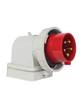 Mete Enerji T24446V 5X32A IP67 Duvar Fişi Eğik Gövdeli Vidalı Bağlantı 380-415 V