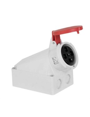 Mete Enerji T110223 4X63A IP44 Duvar Prizi Eğik Gövdeli 380-415 V