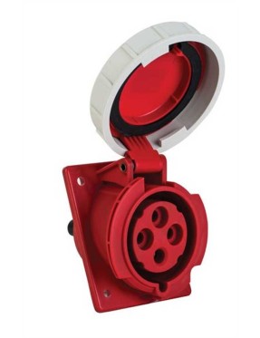 Mete Enerji 406519V 4X32A IP67 Makine Prizi Eğik Gövdeli Vidalı Bağlantı 380-415 V