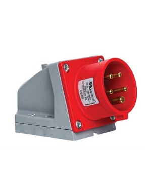 Mete Enerji 406305 5X16A IP44 Duvar Fişi -Eğik Gövdeli 380-415 V