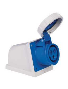 Mete Enerji 406603V 3X16A IP67 Duvar Prizi -Eğik Gövdeli -Vidalı Bağlantı 220 V