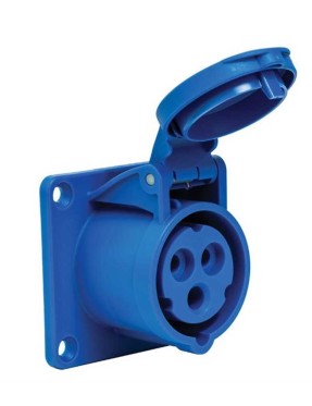 Mete Enerji 406502 3X16A IP44 Makine Prizi -Düz- 220 V