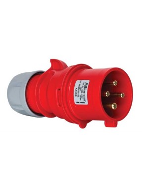 Mete Enerji 406109V 4X32A IP44 Düz Fiş -( Vidalı Bağlanlıtı) 380-415 V