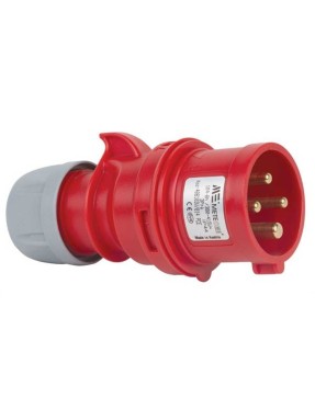 Mete Enerji 406103V 4X16A IP44 Düz Fiş -Vidalı Bağlantı 380-415 V