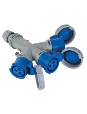 Mete Enerji 406702V 3X16A IP67 Üçlü Grup Priz Vidalı Bağlantı 220 V