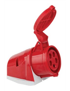 Mete Enerji T112002 5X32A IP44 Duvar Prizi Eğik Gövdeli 380-415 V