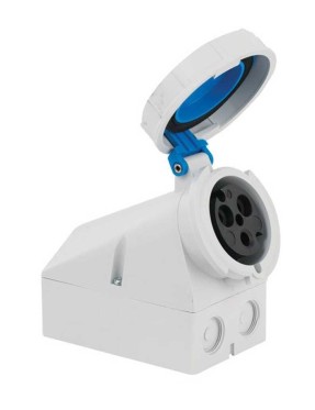 Mete Enerji T1145V 3X32A IP67 Duvar Prizi Eğik Gövdeli Vidalı Bağlantı 220 V