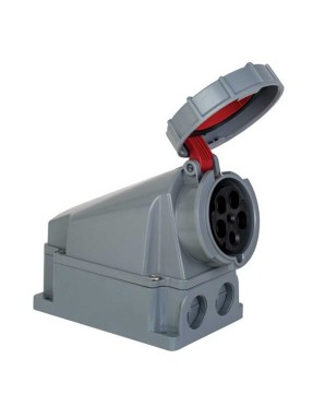 Mete Enerji 406624 5X63A IP67 Duvar Prizi Eğik Gövdeli 380-415 V