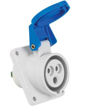 Mete Enerji T12772V 3X16A IP44 Makine Prizi Eğik Vidalı Bağlantı 220 V
