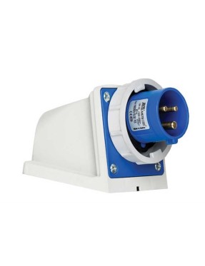 Mete Enerji 406302V 3X16A IP67 Duvar Fişi -Eğik Gövdeli -Vidalı Bağlantı 220 V