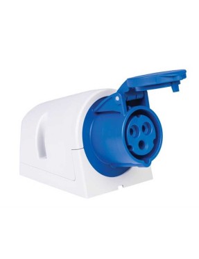 Mete Enerji 406602V 3X16A IP44 Duv Prizi -Eğik Göv Lı-Vidalı Bağlantı 220 V