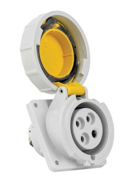 Mete Enerji T12846 4X32A IP67 110V Makine Prizi Eğik Gövdeli 4H Vidalı Bağlantı 110 V