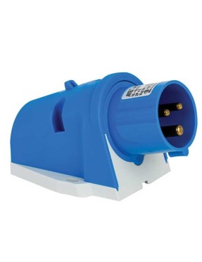 Mete Enerji T24423V 3X16A IP44 Duvar Fişi Eğik Gövdeli Vidalı Bağlantı 220 V
