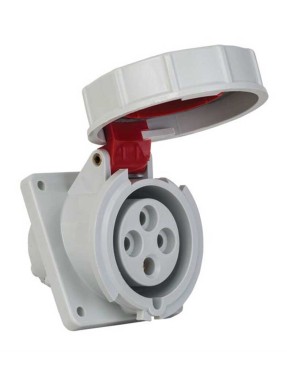 Mete Enerji T120141V 4X32A IP67 Makine Prizi Eğik Vidalı Bağlantı 380-415 V