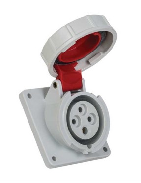Mete Enerji T120138V 4X16A IP67 Makine Prizi Eğik Vidalı Bağlantı 380-415 V