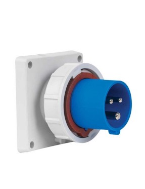 Mete Enerji T28063V 3X16A IP67 Makine Fişi Düz Vidalı Bağlantı 220 V