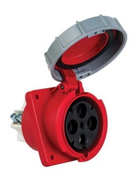 Mete Enerji 406537 4X125A IP67 Makine Prizi Eğik Gövdeli 380-415 V