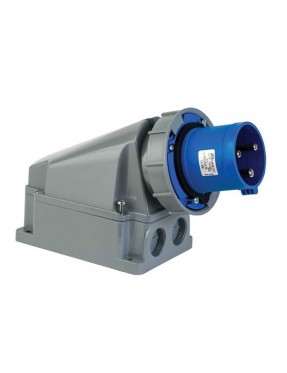 Mete Enerji 406318 3X63A IP67 Duvar Fişi -Eğik Gövdeli-220 V