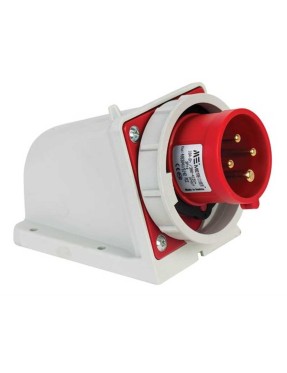 Mete Enerji 406304V 4X16A IP67 Duvar Fişi -Eğik Gövdeli -Vidalı Bağlantı 380-415 V