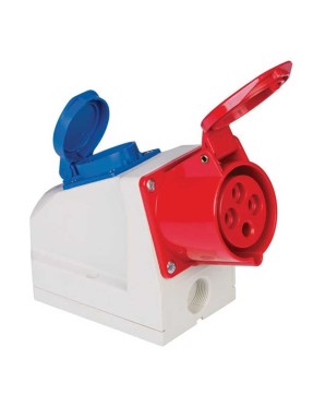 Mete Enerji 406630V 4X32A IP44 Duvar Prizi Kombi Vidalı Bağlantı 380-415 V