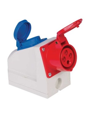 Mete Enerji 406629V 4X16A IP44 Duvar Prizi Kombi Vidalı Bağlantı 380-415 V