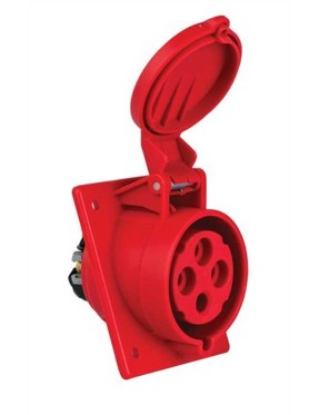 Mete Enerji 406517V 4X32A IP44 Makine Prizi Eğik Gövdeli Vidalı Bağlantı 380-415 V