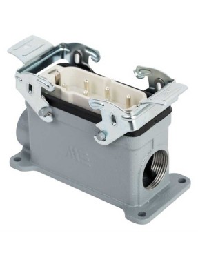 Mete Enerji 403109S 6X35A Çoklu Duvar Fişi (Çift Gırıs) Metal Mandallı 400-690 V