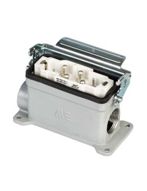 Mete Enerji 403611S 4/2X80/16A Duvar Fişi Çift Girişli (Tek Metal Mand.) 400-830 V