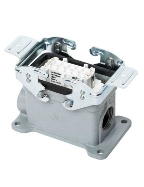 Mete Enerji 403028S 10X16A Duvar Priz Çift Girişli Metal Mandallı 400 V