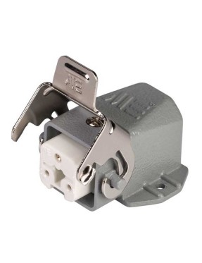 Mete Enerji 403255S 3X10A Eğik Makine Prizi Geçişli Metal Mandallı 250 V