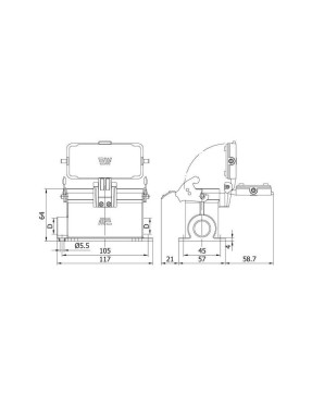 Mete Enerji 403765S 4/2X80/16A Çoklu Duv Fiş Çift Grş(T.Met.MandallıMen.Ka) 400-830 V
